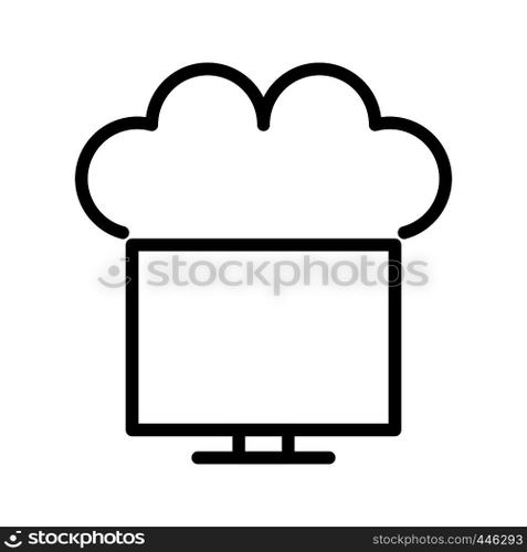 Vector Connected to Cloud Icon