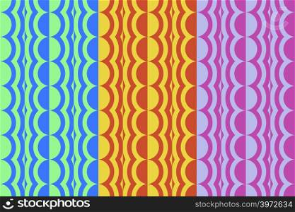 Vector contrast seamless pattern. Retro abstract geometric ornament for textile, prints, wallpaper, wrapping paper, web etc. EPS