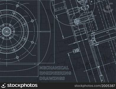 Vector Corporate Identity. Cover, flyer, banner, background Instrument-making drawings Mechanical. Cover, flyer, banner, background. Instrument-making drawings. Mechanical engineering drawing