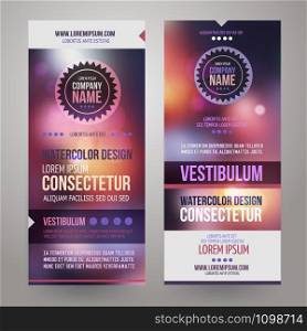 Vector Corporate identity templates design with blurred abstract background. Vector Corporate identity templates design
