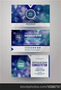 Vector Corporate identity templates with blurred abstract background. identity templates with blurred abstract background