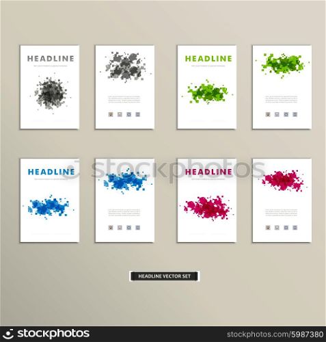 Vector cover book with colorful abstract spots.. Vector cover book with colorful abstract spots