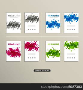 Vector cover book with colorful abstract spots.. Vector cover book with colorful abstract spots