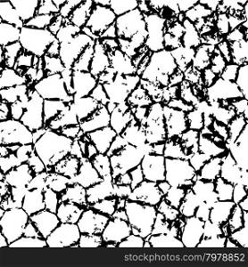 vector cracked texture of wall or earth