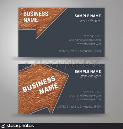 Vector creative business cards (set template)