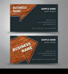Vector creative business cards (set template)