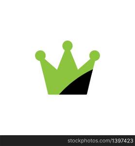 Vector, crown icon Line design template