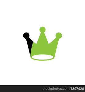 Vector, crown icon Line design template