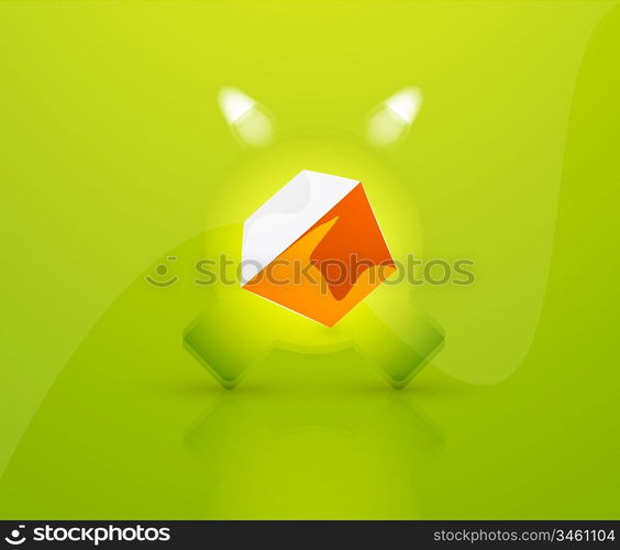 Vector cube background