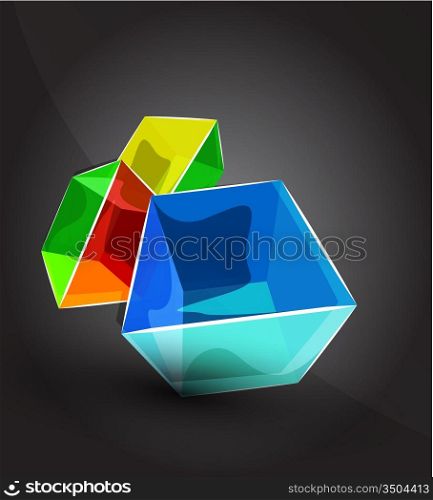 Vector cube background