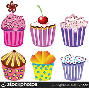vector cupcakes