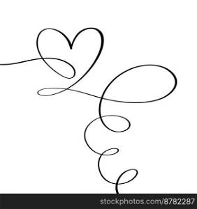 Vector curly heart love sign forever. Infinity romantic symbol linked, join, passion and wedding. Template for card, poster. Design flat element of valentine day illustration.. Vector curly heart love sign forever. Infinity romantic symbol linked, join, passion and wedding. Template for card, poster. Design flat element of valentine day illustration