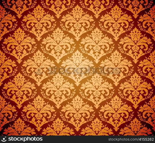 vector damask floral pattern