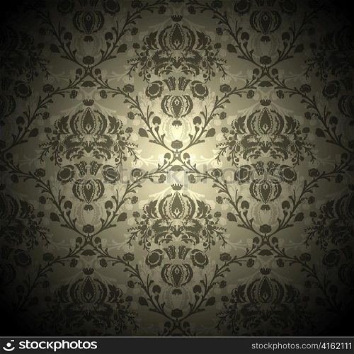 vector damask floral pattern