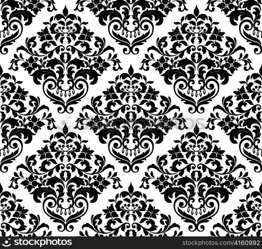 vector damask seamless background