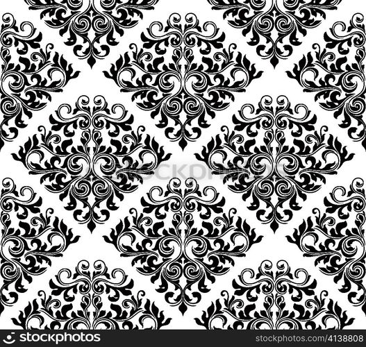 vector damask seamless pattern