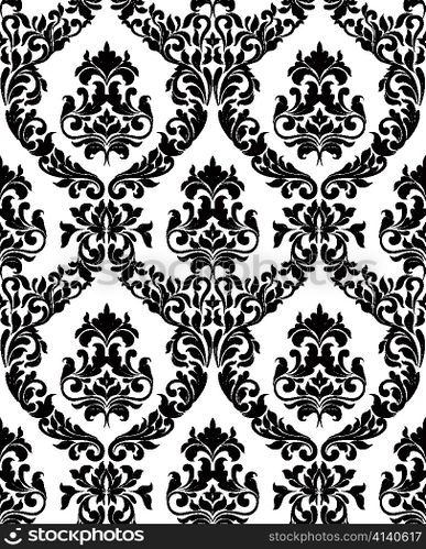 vector damask seamless pattern