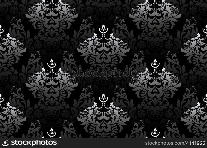vector damask seamless pattern