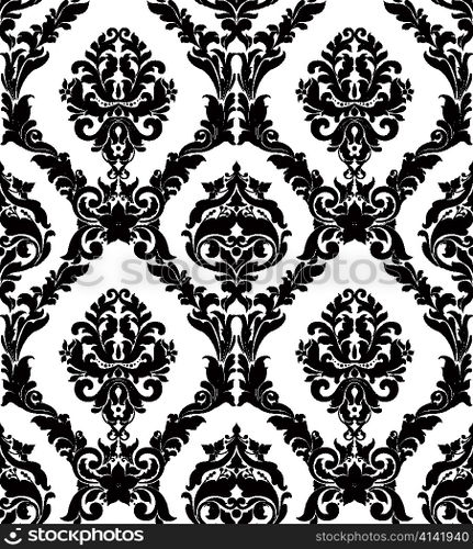 vector damask seamless pattern