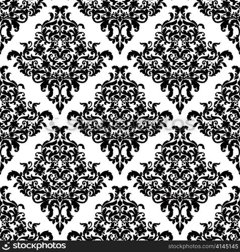 vector damask seamless pattern