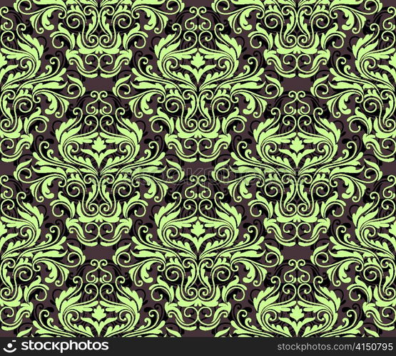 vector damask seamless pattern