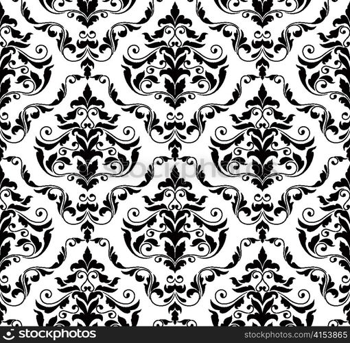 vector damask seamless pattern