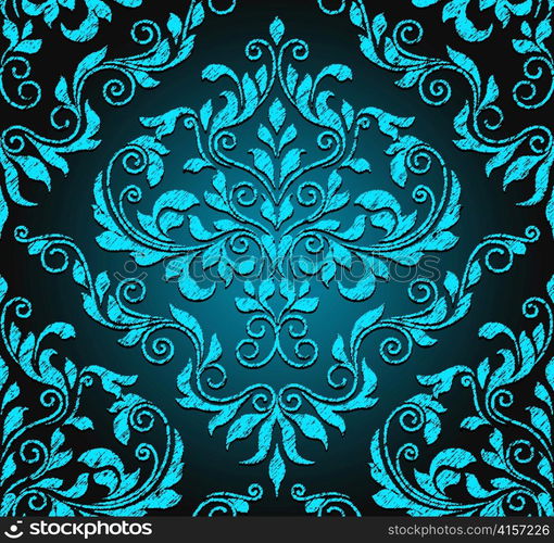 vector damask seamless pattern