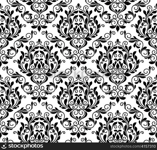 vector damask seamless pattern