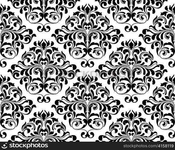vector damask seamless pattern