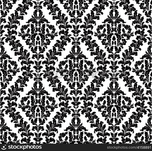 vector damask seamless pattern