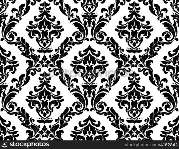 vector damask seamless pattern
