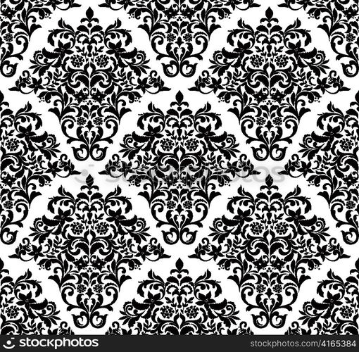 vector damask seamless pattern