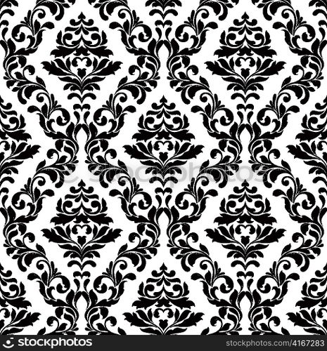 vector damask seamless pattern
