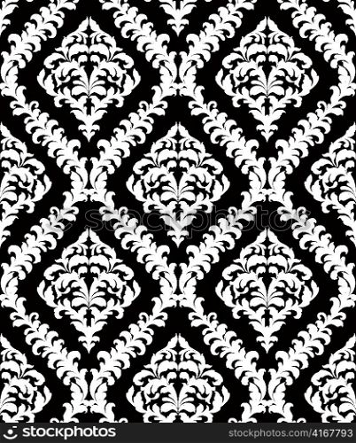 vector damask seamless pattern