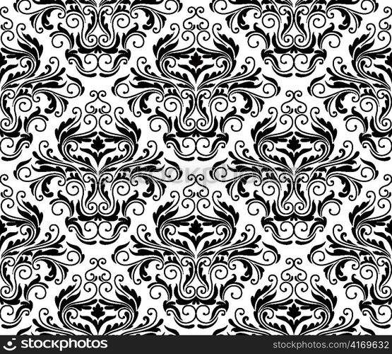 vector damask seamless pattern