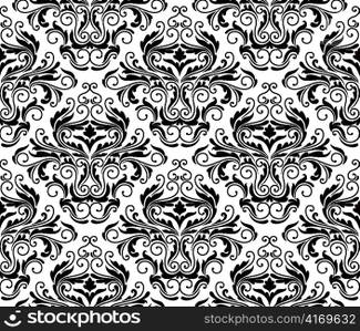 vector damask seamless pattern