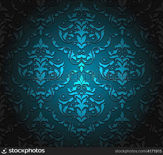vector damask seamless pattern