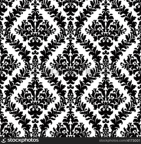 vector damask seamless pattern