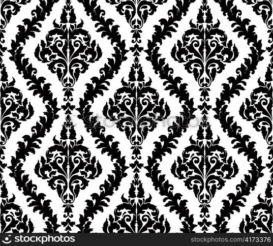 vector damask seamless pattern