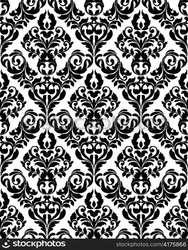 vector damask seamless pattern