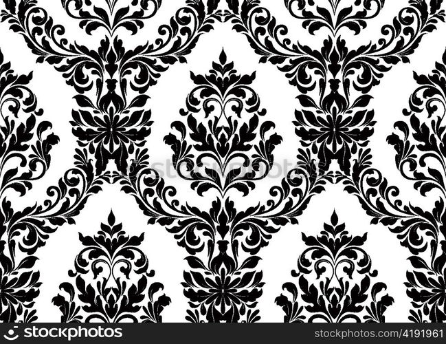 vector damask seamless pattern