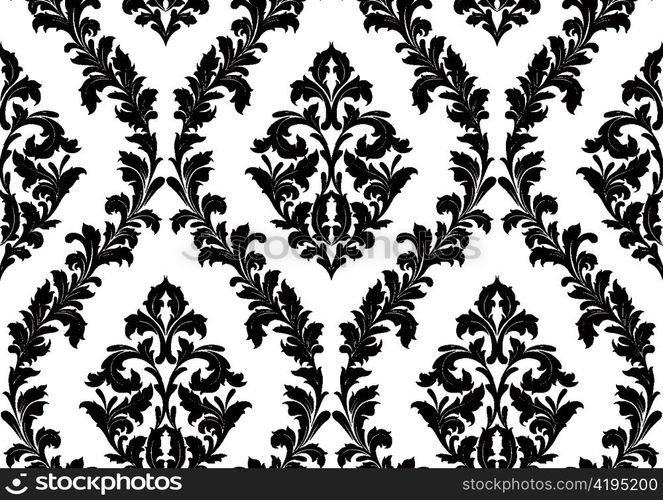 vector damask seamless pattern