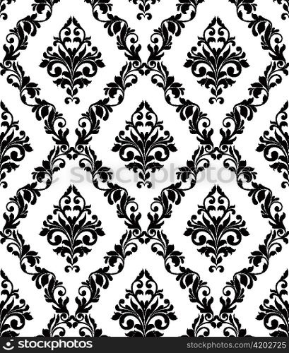 vector damask seamless pattern