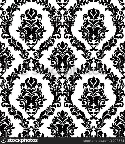 vector damask seamless pattern
