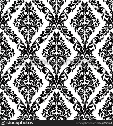 vector damask seamless pattern