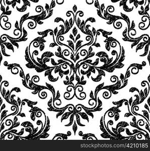 vector damask seamless pattern