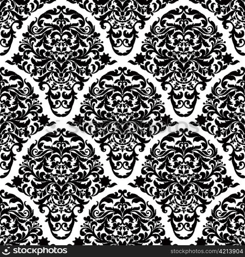 vector damask seamless pattern