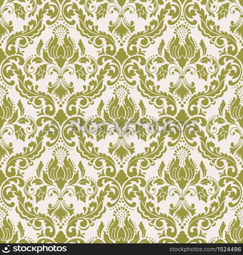 Vector damask seamless pattern background. Classical luxury old fashioned damask ornament, royal victorian seamless texture for wallpapers, textile, wrapping. Exquisite floral baroque template. Vector damask seamless pattern background. Classical luxury old fashioned damask ornament, royal victorian seamless texture for wallpapers, textile, wrapping. Exquisite floral baroque template.