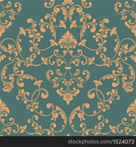 Vector damask seamless pattern element. Classical luxury old fashioned damask ornament, royal victorian seamless texture for wallpapers, textile, wrapping. Exquisite floral baroque template. Vector damask seamless pattern element. Classical luxury old fashioned damask ornament, royal victorian seamless texture for wallpapers, textile, wrapping. Exquisite floral baroque template.