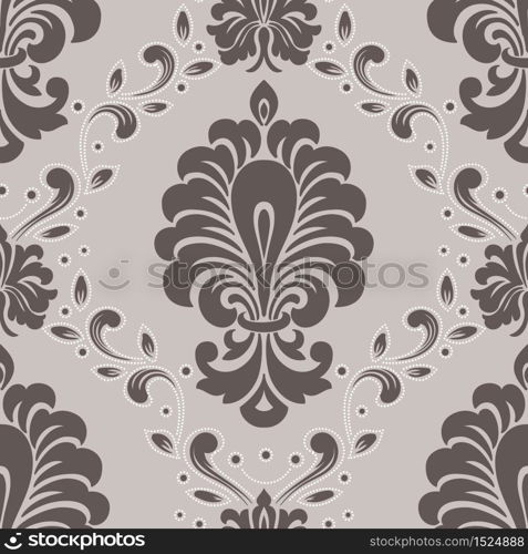 Vector damask seamless pattern element. Classical luxury old fashioned damask ornament, royal victorian seamless texture for wallpapers, textile, wrapping. Exquisite floral baroque template. Vector damask seamless pattern element. Classical luxury old fashioned damask ornament, royal victorian seamless texture for wallpapers, textile, wrapping. Exquisite floral baroque template.